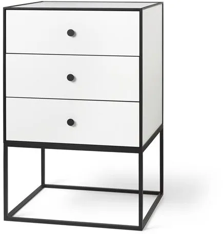 Audo Frame 49 Sidebord Med 3 Skuffer Hvid