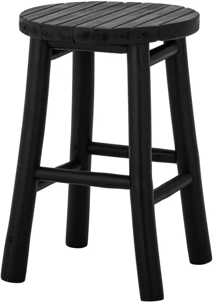 BLOOMINGVILLE Bilbo taburet - sort bambus